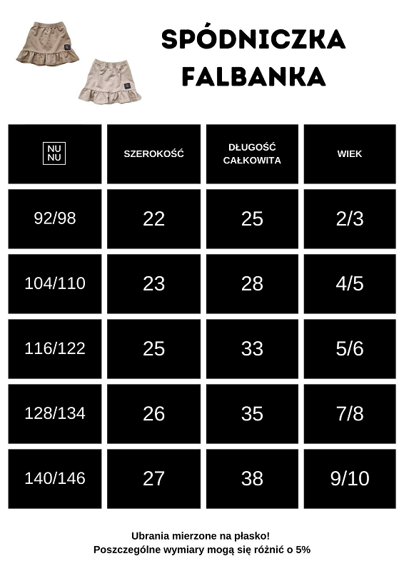 Spódniczka z falbanką latte/NUNU