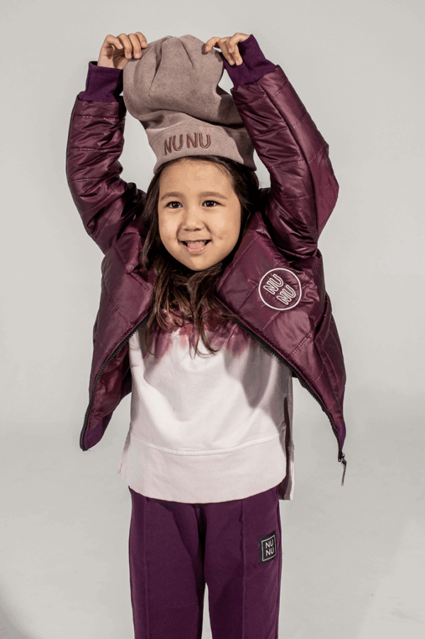 Kurtka Bomberka pikowana Burgund UNISEX/NUNU