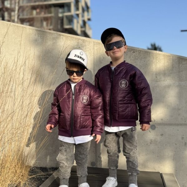 Kurtka Bomberka pikowana Burgund UNISEX/NUNU