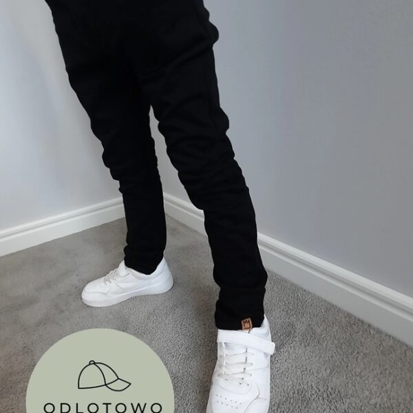 SPODNIE WIZYTOWE CHŁOPIĘCE BLACK MIMI