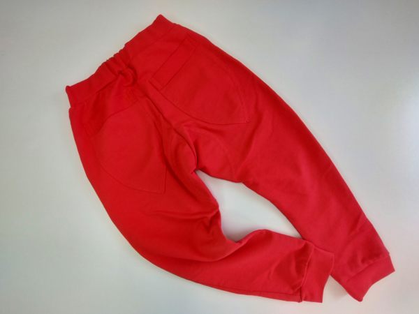 SPODNIE JOGGERY CZERWONE MIMI