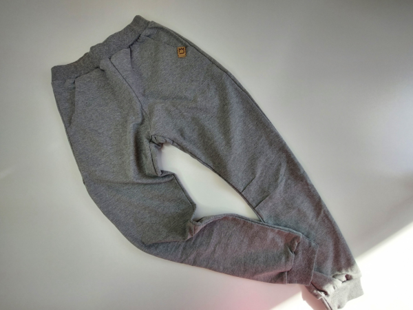 SPODNIE JOGGERY SZARY MELANŻ MIMI