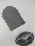 CZAPKA Z KOMINEM SZARY MELANŻ MIMI