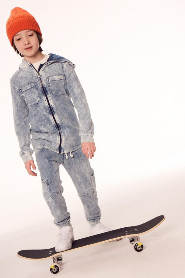 SPODNIE CARGO JEANS BLUE DESPACITO