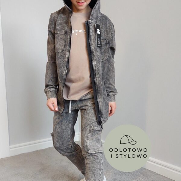 BLUZA Z KAPTUREM JEANS BLACK DESPACITO