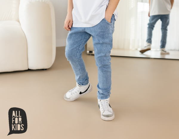 SPODNIE JOGGERY JEANS BLUE ALL FOR KIDS