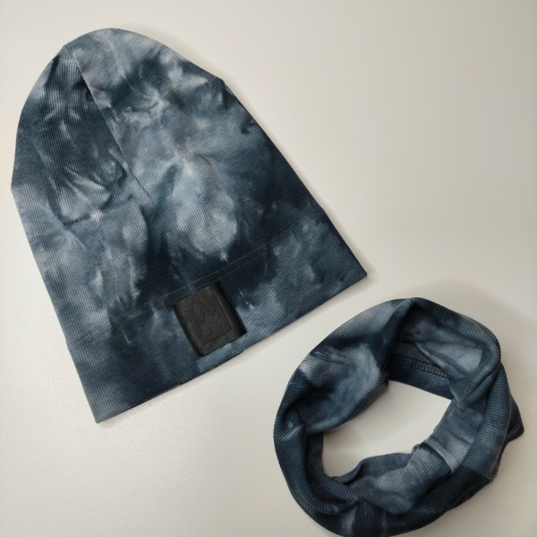 CZAPKA DZIECIĘCA Z KOMINEM FARBS GREY MIMI