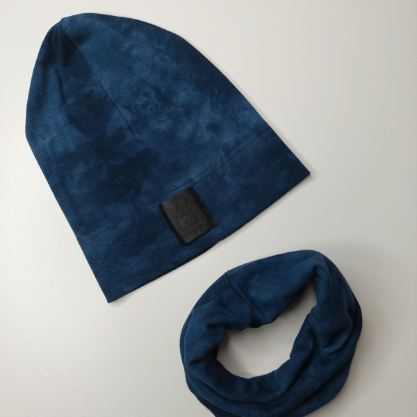 CZAPKA DZIECIĘCA Z KOMINEM FARBS GRANAT MIMI