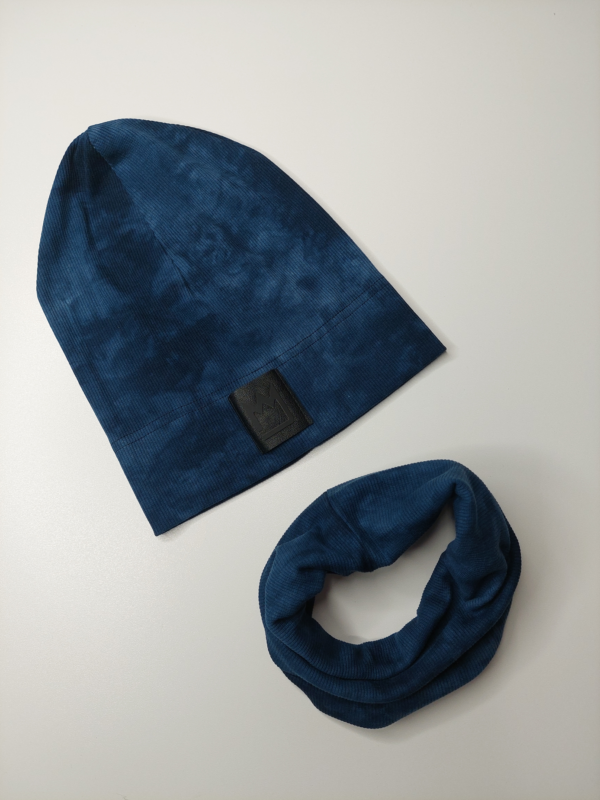 CZAPKA DZIECIĘCA Z KOMINEM FARBS GRANAT MIMI