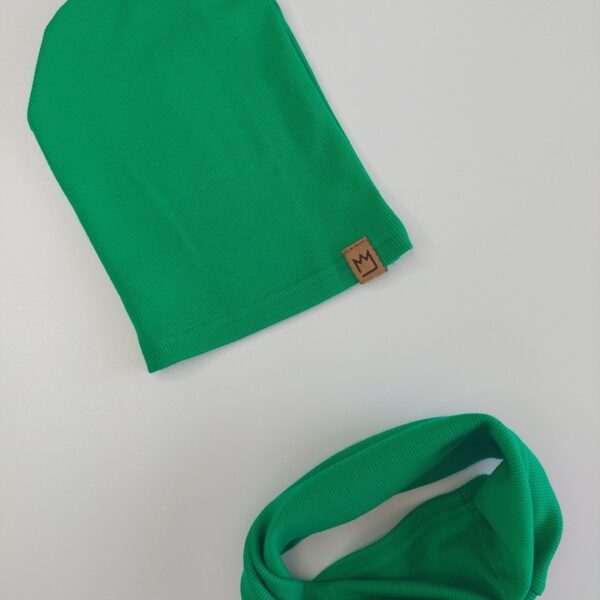 CZAPKA Z KOMINEM ZIELEŃ MIMI