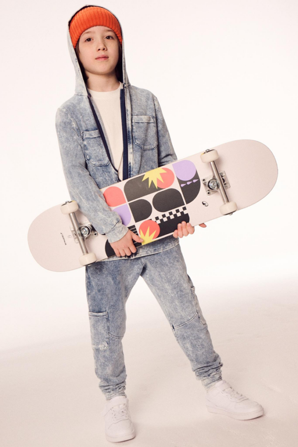 BLUZA Z KAPTUREM JEANS BLUE DESPACITO