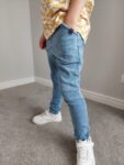 SPODNIE JOGGERY JEANS BLUE ALL FOR KIDS