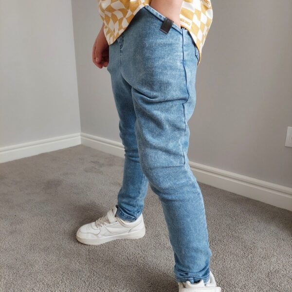 SPODNIE JOGGERY JEANS BLUE ALL FOR KIDS