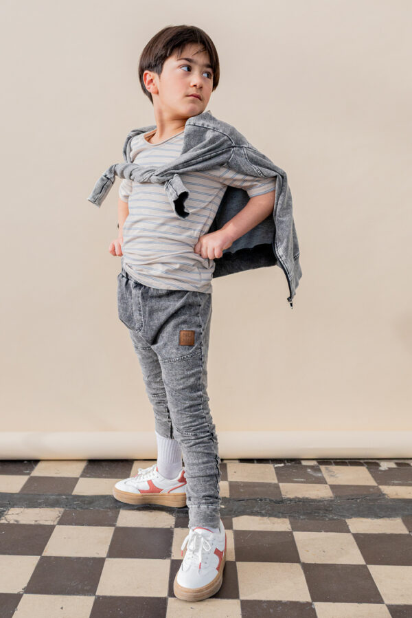 SPODNIE CLASSIC DEKATYZOWANE JEANS BLACK NUNU