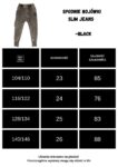 SPODNIE BOJÓWKI JEANS BLACK NUNU