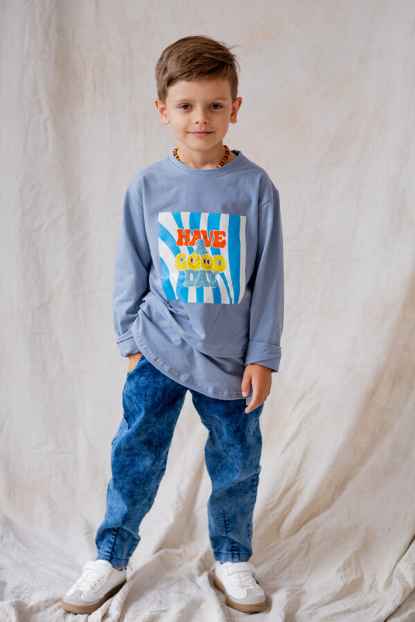 SPODNIE BOYFRIEND JEANS DARK BLUE NUNU