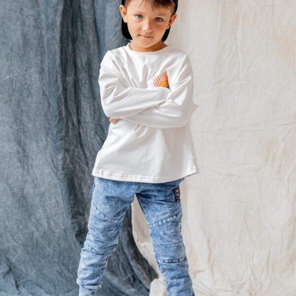 SPODNIE CLASSIC DEKATYZOWANE JEANS BLUE NUNU